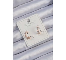 Xuping Rose Renk Damla Zirkon Taşlı Earcuff Küpe - TJ-BKP9410