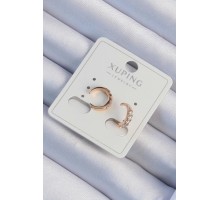 Xuping Rose Renk Zirkon Taşlı Ay Model Earcuff Küpe - TJ-BKP9464