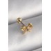 316L Çelik Gold Renk Zirkon Taşlı Kurdele Tragus Piercing - TJ-PR1264