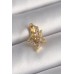 316L Çelik Gold Renk Zirkon Taşlı Sallantı Yıldız Model Tragus Piercing - TJ-PR1316