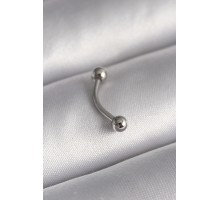 316L Çelik Gümüş Renk Topçuk Model Piercing - TJ-PR1365