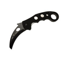 Böker Emerson 0504 BK Siyah Karambit Kamp Çakı 20cm- Manuel, Kemerlikli