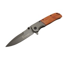 Browning DA 86 Kahverengi Kamp Çakı 22,5cm - Yarı Otomatik, Kemerlikli, Ahşap Sap, Kutulu