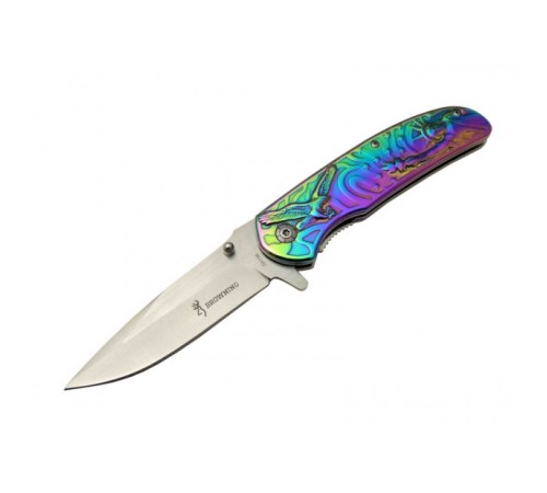 Browning DA137 Rainbow Çakı 22,5 cm Manuel, Kemerlikli