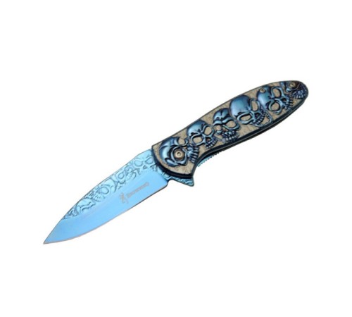 Browning YSTL2955BL Kurukafa Blue Çakı 19,5 cm  Manuel, Kemerlikli