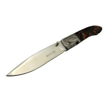 Buck Knives BK-011BK Kamp Çakı 23 cm - Kahverengi Sedef Sap, Kılıflı, Kutulu