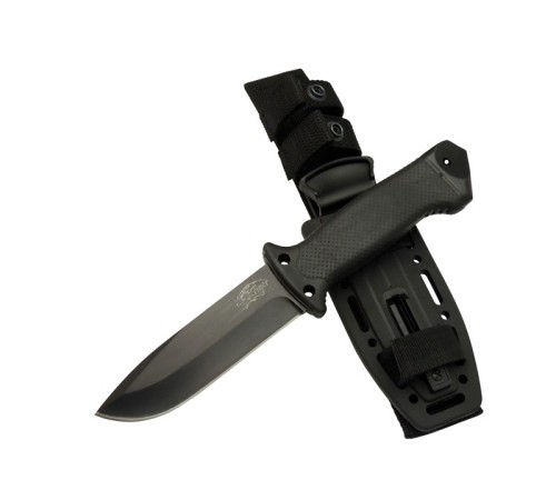 Tiger Tactical HTM 3321 A Siyah Outdoor / Survival Bıçak 27cm - Kauçuk Sap, Kılıflı, Kutulu