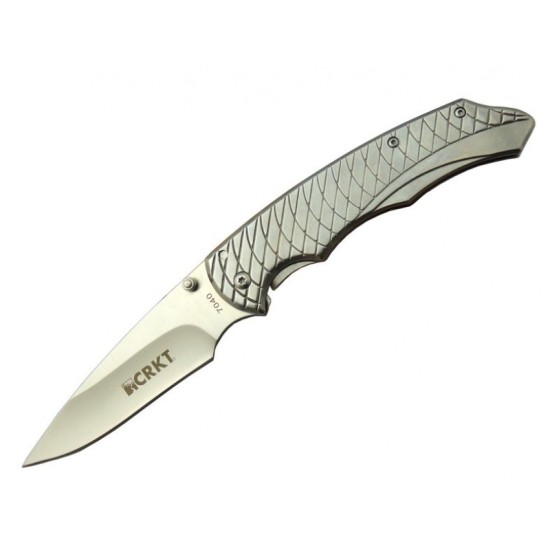 Crkt 7040 WY Kamp Çakı 22 cm - Metal Saplı, Kılıflı, Kutulu