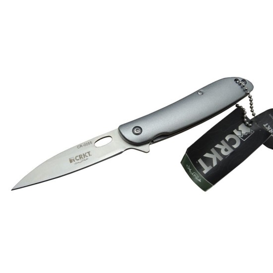 CRKT CR 0055 Kamp Çakı 18 cm - Otomatik, Metal Saplı, Kılıflı, Kutulu