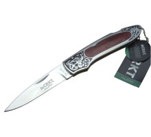 CRKT CR 0128 RD Kamp Çakı 18 cm - Metal Desenli Sap, Kılıflı, Kutulu