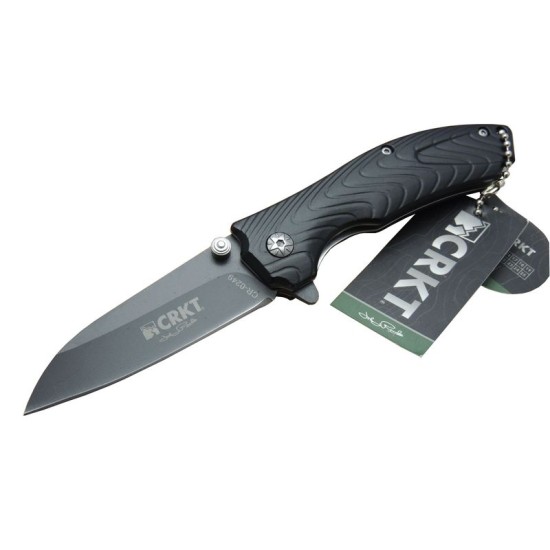 CRKT CR0249-BK Siyah Kamp Çakı 18 cm - Plastik Sap, Otomatik, Kılıflı, Kutulu