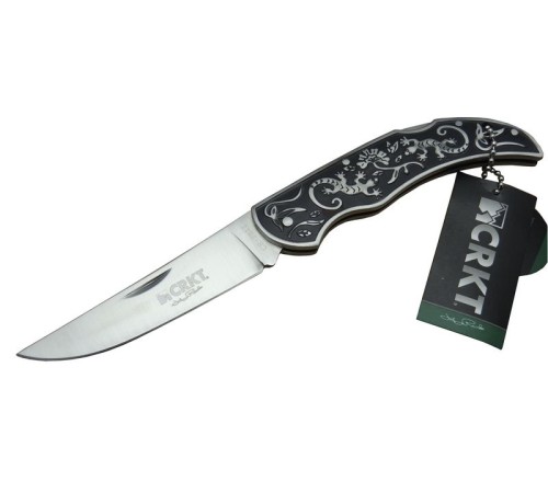 CRKT F817 Kamp Çakı 21 cm - Metal İşlemeli Sap, Manuel