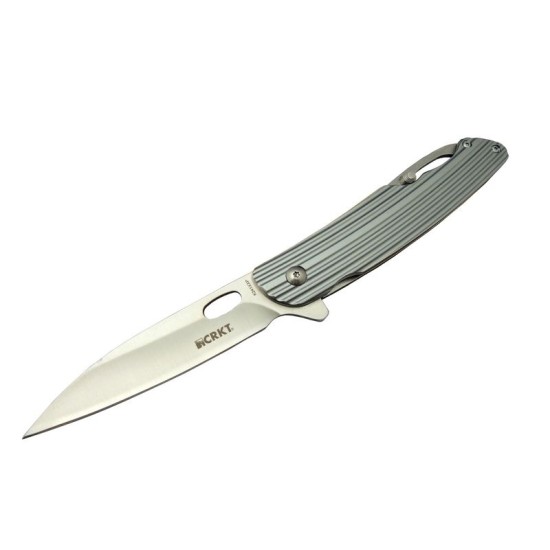 CRKT K241 XXP Kamp Çakısı 23 cm - Kancalı Metal Sap, Otomatil, Kılıflı, Kutulu