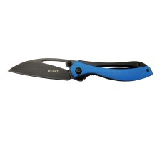 Crkt Pleroma 821A BL Mavi Kamp / Outdoor Çakı 18cm - Manuel, Kemerlikli, Kutulu