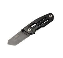 Crkt Trasher 1065BK Kamp Çakı 11,5 cm - Siyah, Metal Sap