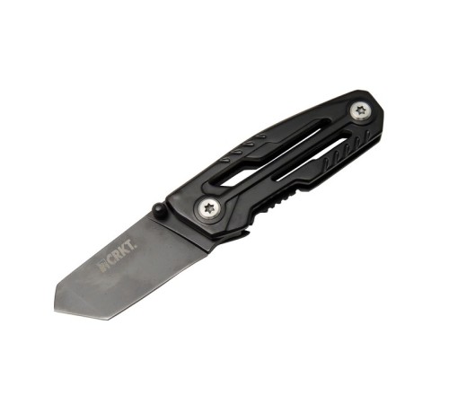 Crkt Trasher 1065BK Kamp Çakı 11,5 cm - Siyah, Metal Sap