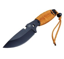 DPX Gear Assault 0238TRN Kamp Bıçağı 22,5 cm - Turuncu, Metal; İpli Sap