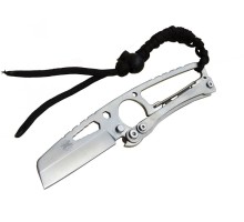 DPX Gear Hit Cutter TX01 Outdoor Kamp Bıçağı Metal 19 cm - İpli Sap, Kılıflı