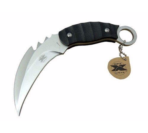 DPX Gear Kargo X 0485 Tırtıklı Karambit Outdoor Bıçak 20 cm - Kılıflı