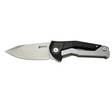 DpxGear Sugga 915B BK Siyah & Beyaz Kamp / Outdoor Çakı 17,5cm - Yarı Otomatik, Kemerlikli, Kutulu