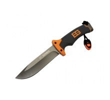 GB Bear Grylls Ultimate GB31001063 Kamp Bıçak 25 cm - Magnezyum Çubuklu, Kılıf ve Kayışlı