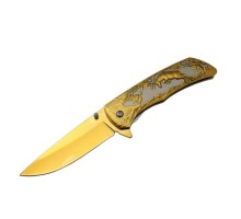 Geyikli Gold Çakı 21 cm , Kemerlikli