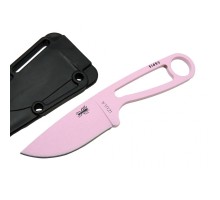 İzula Esee 51455PNK Pembe Kamp Bıçağı 16 cm - Komple Metal, Plastik Kılıflı