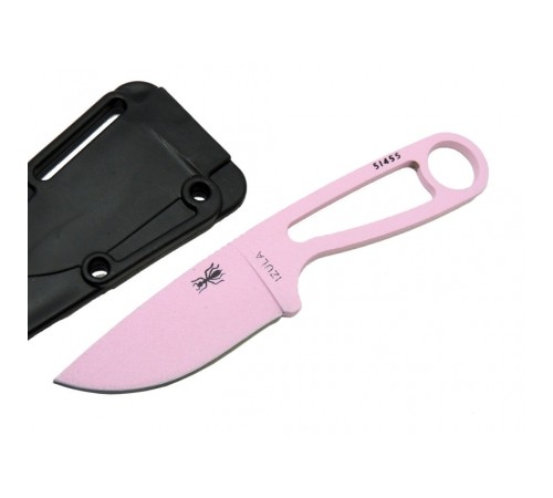 İzula Esee 51455PNK Pembe Kamp Bıçağı 16 cm - Komple Metal, Plastik Kılıflı