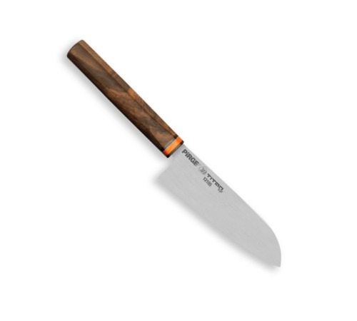 12105 Titan East Santoku Şef Bıçağı 16 cm - Ceviz Sap