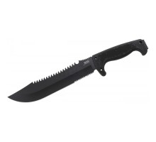 Sog F03T Kamp Tırtıklı Testereli Outdoor Pala / Bıçak 39 cm - Kauçuk Saplı