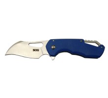 Sog İsonzo 1396BL Mavi Kamp Çakı 18cm - Yarı Otomatik, Kemerlikli, Kutulu