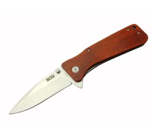 SOG TWI24-CP RD Outdoor Çakı 23 cm - Ahşap Saplı, Otomatik, Kılıflı