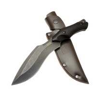 Sog Vaquita Kukri 807B BK Eskitme Outdoor Bıçak 27cm - Ahşap Sap, Deri Kılıf