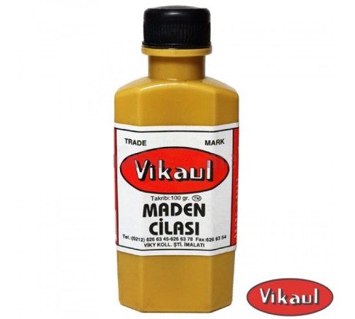 Vikaul Metal Parlatıcı - Maden Cilası, Kavil 100 gr - 12 Adet