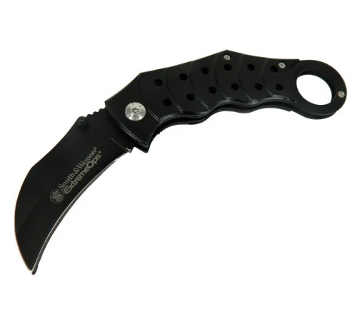 ZH 225 Siyah Karambit 18 cm - Metal Saplı, Manuel