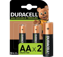 DURACELL 1300 MAH ŞARJLI KALEM PİL 2Lİ