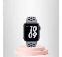 Apple Watch 42 44 45 49 Mm/L Kordon Kayış Bileklik Delikli GRİ-SİYAH