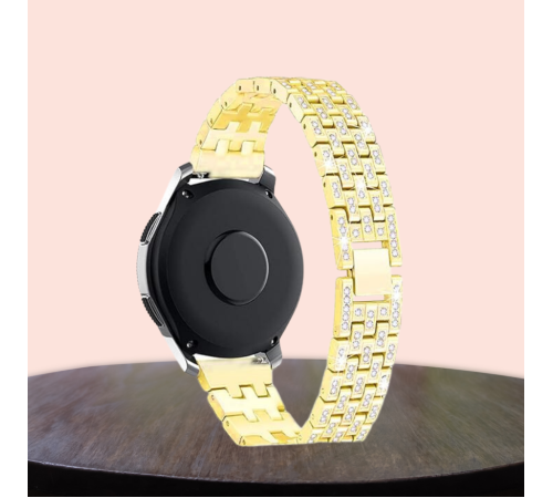 Watch Uyumlu Uyumlu 38/40/41 Mm Diamond Metal Kordon GOLD