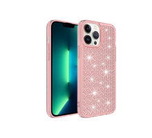 İPHONE 13 PRO  SNOW SİLİKON KAPAK PEMBE