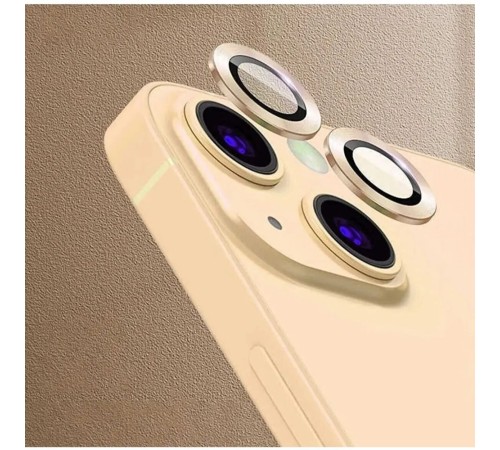 Iphone 14 Birebir Uyumlu Kamera Lens Koruyucu Cam GOLD