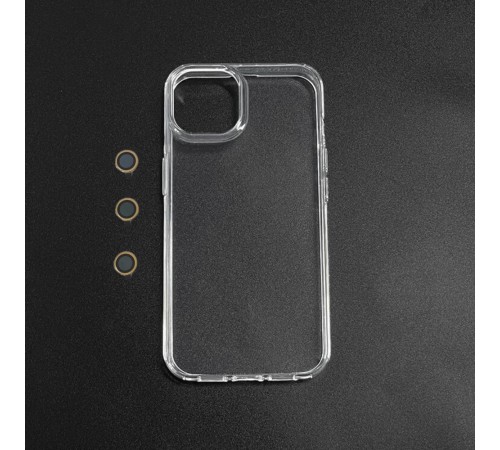 İPHONE 14 PRO ŞEFFAF LENS HEDİYELİ CLEAR CASE (RENK SEÇENEĞİ LENS İÇİNDİR) DERİN MOR