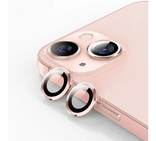 Iphone 15 Birebir Uyumlu Kamera Lens Koruyucu Cam PEMBE