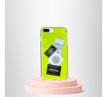 İPHONE 7 PLUS / 8 PLUS UYUMLU BASKILI RENKLİ TRANSPARAN KILIF TİER COVER YEŞİL