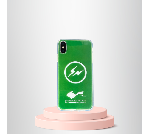 İPHONE XS MAX BASKILI RENKLİ TRANSPARAN KILIF TİER COVER KOYU YEŞİL