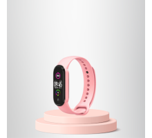 Mi Band 3-4 Uyumlu Silikon Kordon M3-M4 Uyumlu AÇIK PEMBE