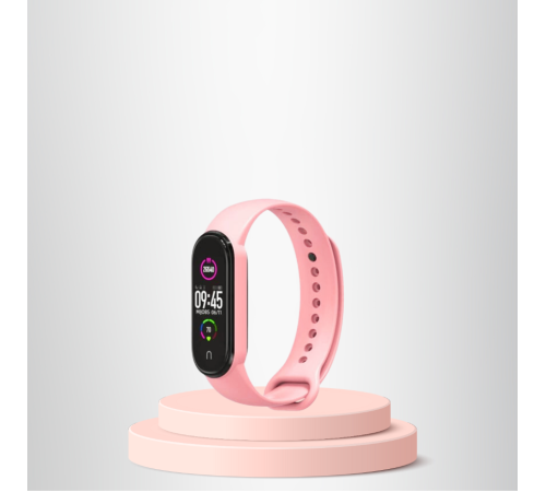 Mi Band 3-4 Uyumlu Silikon Kordon M3-M4 Uyumlu AÇIK PEMBE