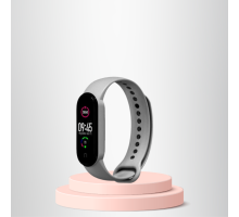 Mi Band 3-4 Uyumlu Silikon Kordon M3-M4 Uyumlu GRİ