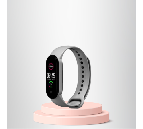 Mi Band 3-4 Uyumlu Silikon Kordon M3-M4 Uyumlu GRİ