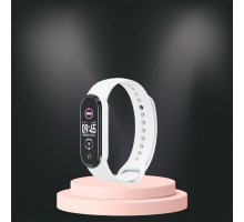 Mi Band 5-6 Uyumlu Silikon Kordon M5-M6 Uyumlu BEYAZ