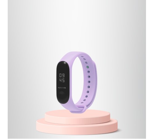 Mi Band 5-6 Uyumlu Silikon Kordon M5-M6 Uyumlu LİLA